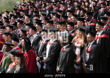 Aston University Students graduation day in Birmingham. England, UK Stock Photo