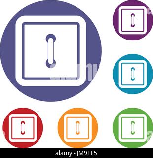 Red fabric texture and sewn button cartoon icon Stock Vector Image ...