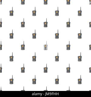 Portable handheld radio pattern Stock Vector