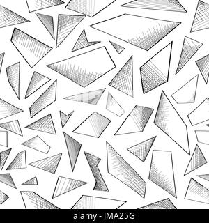 Rectangles Abstract Geometric Pattern Drawing Stock Illustration - Download  Image Now - Abstract, Black And White, Black Color - iStock