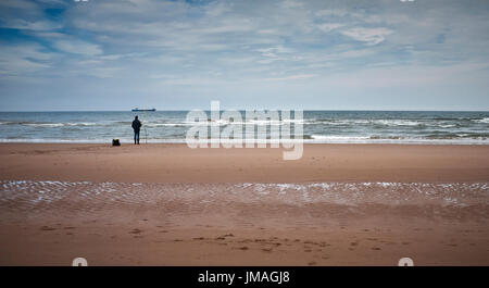 General beach scenes at Lunan Bay. Angus. Stock Photo
