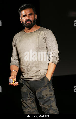 Mumbai, india, 20th july 20177, Bollywood actor Tiger Shroff at Special screening of film Munna michel at the view, andheri west. Credit: Prodip Guha/Alamy Live News Stock Photo