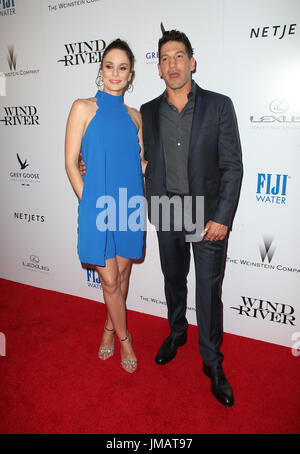 Los Angeles, Ca, USA. 26th July, 2017. Sarah Wayne Callies, Jon Bernthal, At Premiere Of The Weinstein Company's 'Wind River' At The Theatre at Ace Hotel In California on July 26, 2017. Credit: Fs/Media Punch/Alamy Live News Stock Photo