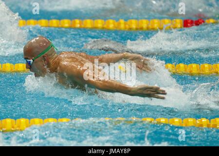 Budapest, Hungary. 26th July, 2017. 17th FINA 2017 FINA World Championships THE Hungarian Lazslo Cesh 2nd of the 200m butterfly final at Duna Arena in Budapest, Credit: Laurent Lairys/Agence Locevaphotos/Alamy Live News Stock Photo