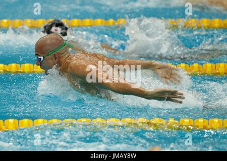 Budapest, Hungary. 26th July, 2017. 17th FINA 2017 FINA World Championships THE Hungarian Lazslo Cesh 2nd of the 200m butterfly final at Duna Arena in Budapest, Credit: Laurent Lairys/Agence Locevaphotos/Alamy Live News Stock Photo