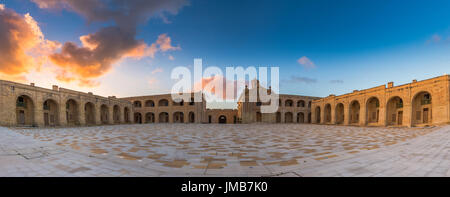 Valletta, Malta - Abandoned fortress on manoel Island Stock Photo