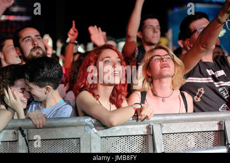 Valencia, Spain - Jun 10: The Crowd At Festival De Les Arts On June 10 