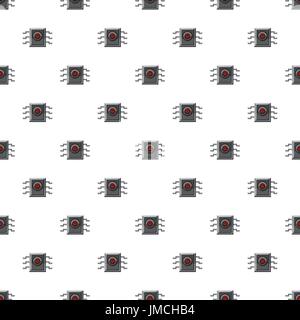 Microchip pattern seamless Stock Vector
