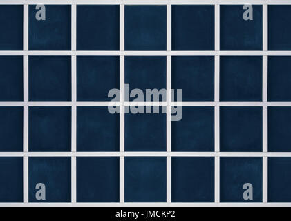 Modern window panels and frame, seamless pattern, textured blue glass and white wooden frame Stock Photo