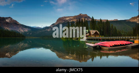 A panorama of boats at sunset on Lake Tahoe in California Stock Photo ...