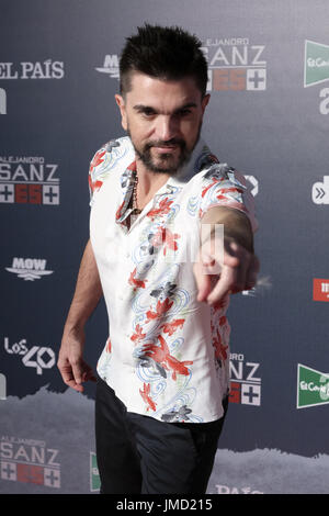 Celebrities attend 'Mas Es Mas' - Arrivals  Featuring: Juanes Where: Madrid, Spain When: 25 Jun 2017 Credit: Oscar Gonzalez/WENN.com Stock Photo