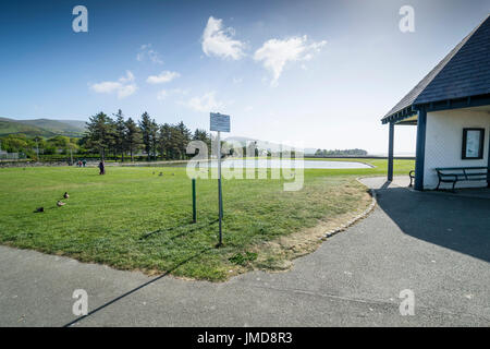 Llanfairfechan Boating lake North Wales Stock Photo