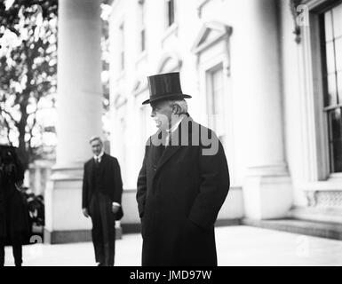 Former British Prime Minister David Lloyd George visiting White House, Washington DC, USA, Harris & Ewing, 1923 Stock Photo