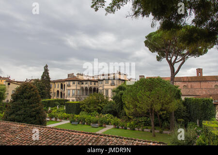 Italy, Lucca - September 18 2016: the view of Palazzo Pfanner on September 18 2016 in Lucca, Tuscany, Italy. Stock Photo