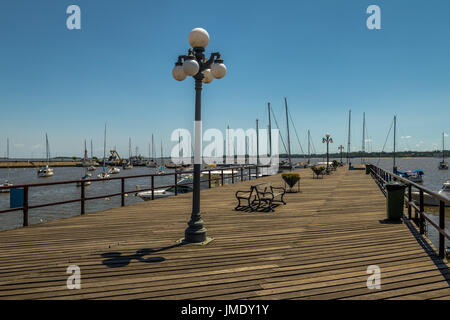 Pier at Marina - Colonia del Sacramento, Uruguay Stock Photo