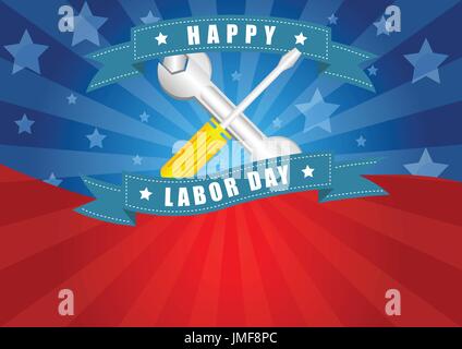 Labor Day vector design Stock Vector