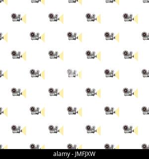 Retro movie projector pattern Stock Vector