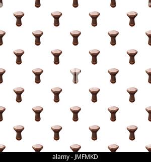 Darbuka, percussive musical instrument pattern Stock Vector
