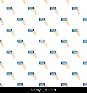 Girl taking photo pattern Stock Vector