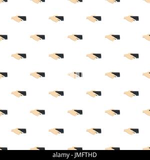 Hand holding smartphone pattern Stock Vector