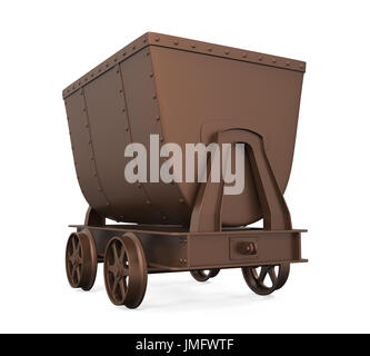 Mining Cart Isolated Stock Photo