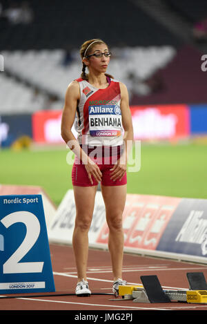 Sanaa Benhama competing in 2017 World Para Athletics Championships in ...