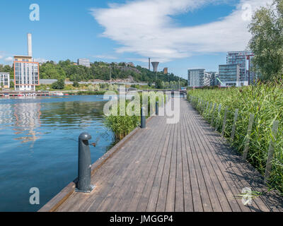 Hammarby Sjostad in Stockholm, Sweden on a summer day. Stock Photo