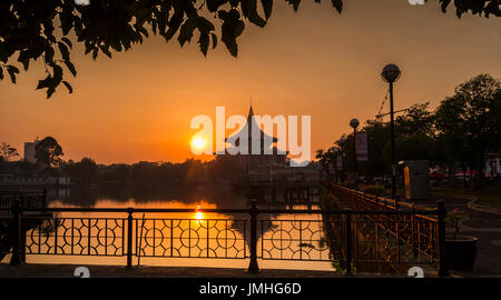 Kuching at Dawn Stock Photo