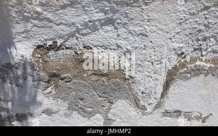 whitewashed wall Stock Photo