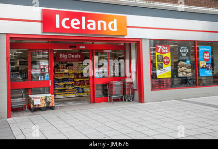 Iceland Frozen  Food store in Billingham,England,UK Stock Photo