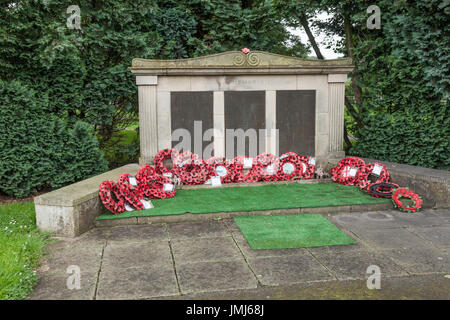 Memorial in  Billingham,England,UK, for people from Billingham who died in both World Wars Stock Photo