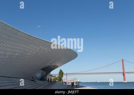 MAAT - Museum of Art, Architecture and Technology designed by Amanda Levete Architects in  Lisbon Portugal