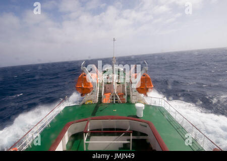 Chile, Patagonia, Tierra del Fuego, Antarctic Ocean, Drake Passage, Antactic Dream navigation on rough seas near Cape Horn. Stock Photo