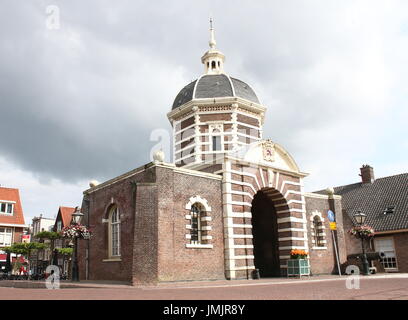 17th century Morspoort, western city gate in Leiden, The Netherlands. Designed in classical style by architect Willem van der Helm. Stock Photo