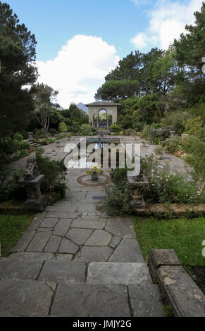 The Italian Garden on Garnish Island, Glengarriff, County Cork, Ireland. Stock Photo