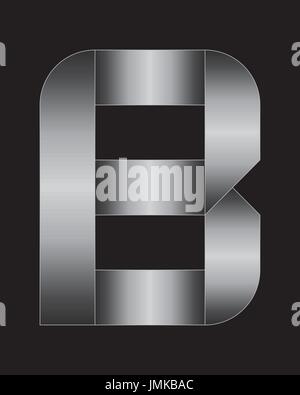 rectangular bent metal font - letter L Stock Vector Image & Art - Alamy