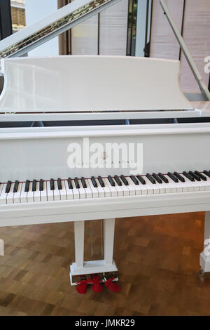 Grand Piano in Steinway and Sons Showroom, NYC, USA Stock Photo