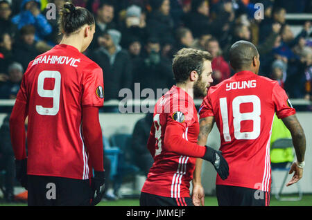 ODESSA, UKRAINE - December 08, 2016: Player during the UEFA Europa League match between Zarya Lugansk vs Manchester United (Manchester, United Kingdom), Ukraine Stock Photo