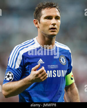 MUNICH, May 19 - Frank Lampard of Chelsea during FC Bayern Munich vs. Chelsea FC UEFA Champions League Final game at Allianz Arena on May 19, 2012 in Munich, Germany. Stock Photo
