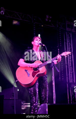 Lulworth, Dorset, UK. 28th July, 2017. Camp Bestival Day 2 -  British singer  Sophie Barker formerly of Zero 7 performing at Camp Bestival, Lulworth, Dorset 28 July 2017, UK Credit: DFP Photographic/Alamy Live News Stock Photo