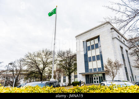 Embassy Of Saudi Arabia Washington DC USA Stock Photo Alamy   Washington Dc Usa March 20 2017 Saudi Arabia Embassy Entrance With Jmna19 