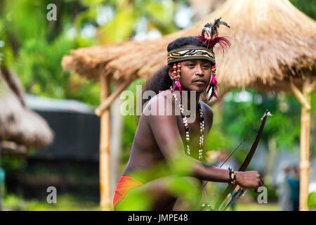 Ifugao tribesman, Nayong Pilipino, Angeles City, Pampanga, Philippines ...