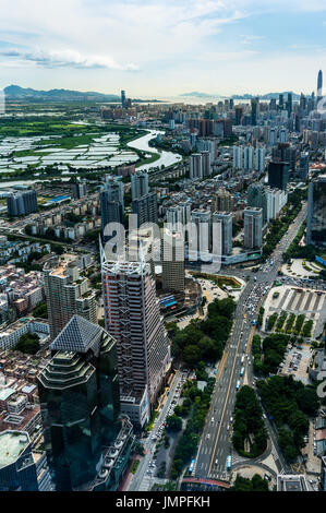 Shenzhen skyline, Guangdong province, China Stock Photo