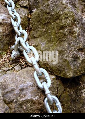 Iron ring anchored in a stone facade, used in the past to tie up cavalry  Stock Photo - Alamy