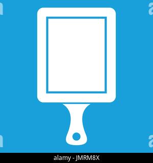 Black cutting board icon white Stock Vector
