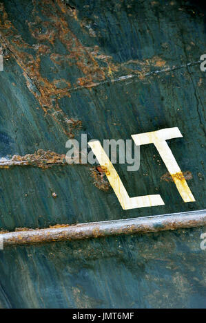side of lowestoft trawler, Stock Photo