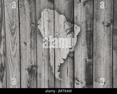 Map of South America on weathered wood Stock Photo - Alamy