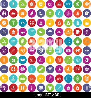 100 human health icons set grunge blue Stock Vector Image & Art - Alamy
