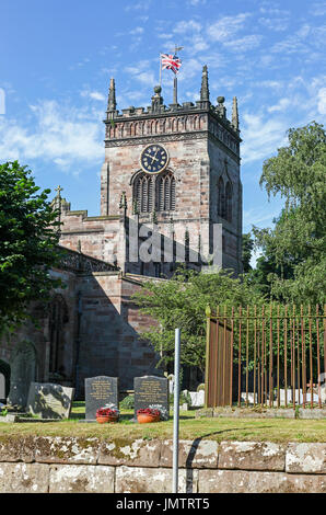 St Mary's Anglican parish Church, Acton, Cheshire, England, UK Stock Photo
