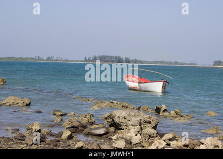 Wodden Boat In the Coarl Sea Beach Bay of Bangle.This sea is so beautiful color over all makes an awesome enviroment.this a good place for hollyday. Stock Photo